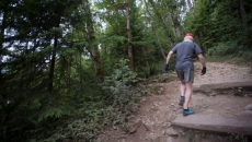 Metro Vancouver outside workers' picket Grouse Grind trail