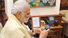 Prime Minister Launches 'Narendra Modi Mobile App'