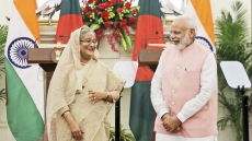 Watch: Announcer Asked PM Modi And Sheikh Hasina To 'Step Down; (Literally)