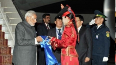 Modi reaches Mongolia in first-ever visit by an Indian PM