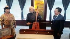 Modi Plays Mongolian Fiddle, Strikes New Chord In Ties