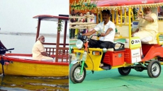 Watch: PM Modi Enjoys E-rickshaw, E-boat Rides In Varanasi