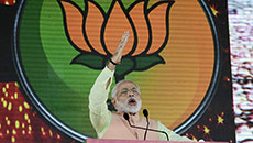 BJP takes big lead in Indian vote count