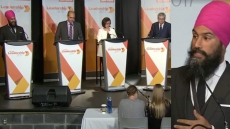 WATCH: Jagmeet Singh Challenged By Former Veterans Ombudsman Pat Stogran In NDP Leadership Debate
