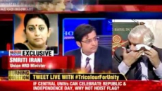 Watch: HRD Minister Smriti Irani Calls To Support Army General After He Cries On TV News Debate