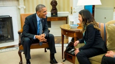 Ebola-free Dallas Nurse Dallas Nurse Receives Thanks, Hug From Obama At The White House