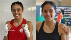 Priyanka Dhillon of Winnipeg, Manitoba wins a bronze medal at the Commonwealth Games