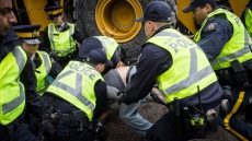 Police Officers Injured While Arresting Demonstrators Opposed To Pipeline