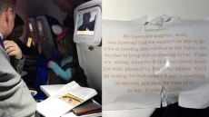 Dad Takes Daughter Trick-or-Treating On Plane So She Doesn't Miss Halloween