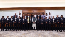 PM Narendra Modi hosts World Cup winning blind women's team