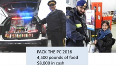 PIC: Surrey Residents Generously 'Pack The Police Car'