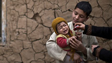 Polio vaccine being given under army cover in Pakistan