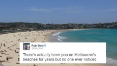 People Are Laughing Because Melbourne’s Beaches Are Full Of Shit