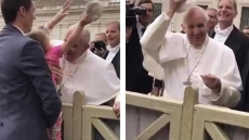 3-Year-Old Girl US Steals Pope Francis’ Cap Video Is Viral