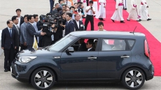 In status-conscious South Korea, Pope Francis turns heads with compact local car