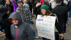 Some 34,000 Quebec Teachers Off The Job To Protest Lagging Contract Talks