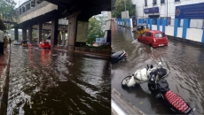 Heavy rainfall lashes Hyderabad, inundates low-lying areas