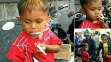 Two-Year-Old Smokes 40 Cigarettes a Day And His Parents Don't Have the Heart to Stop Him