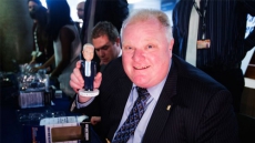 Dozens line up at Toronto city hall to buy remaining Rob Ford bobble heads