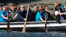 War Canoe Takes Prince William And Kate To Haida Gwaii As Royal Tour Winds Down