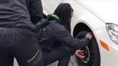 WATCH: South African Rugby Sevens Team Stops To Help Change Motorist's Tire