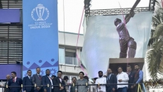 Tendulkar’s statue in 'lofted drive' pose unveiled at Wankhede Stadium