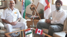 Canadian Defence Minister Harjit Singh Sajjan Visits Western Naval Command