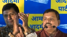 Kejriwal will not resign, says Sanjay Singh; meets CM's wife after release from jail