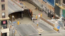 Giant Sinkhole Opens Up In Ottawa Street