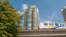 New Westminster Skytrain Station shut down with transit police at the station