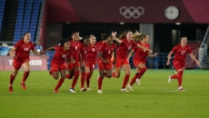 Canadian women's soccer team wins gold medal at the Olympics against Sweden