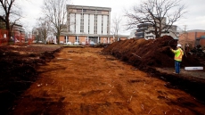 Tent City Cleanup At Courthouse Involves Removing Drug-Contaminated Soil