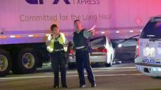 Street Race Crash In Surrey Sends Four To Hospital As Car Gets Pinned Under Semi