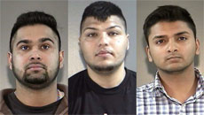 Three Surrey men charged with violent sexual assaults