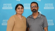 Surrey couple Jarnail & Manjinder Khatra in disbelief after $1-Million Lotto 6/49 Win