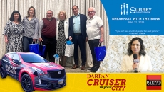 WATCH: Darpan Cruiser In Your City at Surrey Food Bank's Breakfast with the Bank Fundraiser