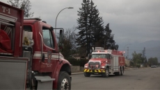 Six people were displaced and one cat has been saved following house fire in Surrey