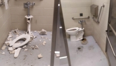 Vandalism of public washrooms in Surrey parks