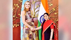 Sushma Swaraj Meets Queen Maxima Of Netherlands, Discuss Financial Inclusion