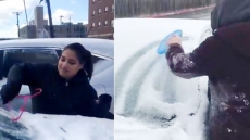 'Clueless' Texans Find Weird Ways To Scrape Ice From Cars, And It's Hilarious!