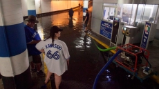 Close Call For Two Men In Flooded Elevator During Heavy Rain In Toronto