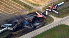 Evacuation lifted at train derailment site in Saskatchewan
