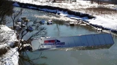 Police Searching For Driver Two Days After Truck Lands In B.C. River