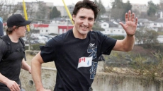 PIC: Justin Trudeau Runs Five-kilometre Course With Military Members At B.C. Naval Base