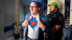 Clark Kent Shows Up For House Duty As JUSTIN TRUDEAU Shows Off Latest Halloween Costume