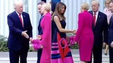 WATCH: Poland's First Lady Snubs Donald Trump's Handshake, And It's Going Viral