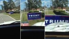Watch: Man Crushes Donald Trump Sign With Jeep, Gets 6 Million Facebook Views