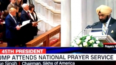 WATCH: President Trump Listens To Sikh Prayers At National Prayer Service