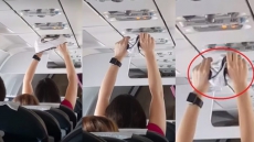BIZARRE: Woman Dries Underwear Under Air Vent On-Board A Flight