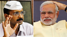 Kejriwal leaves for Varanasi to take on Modi